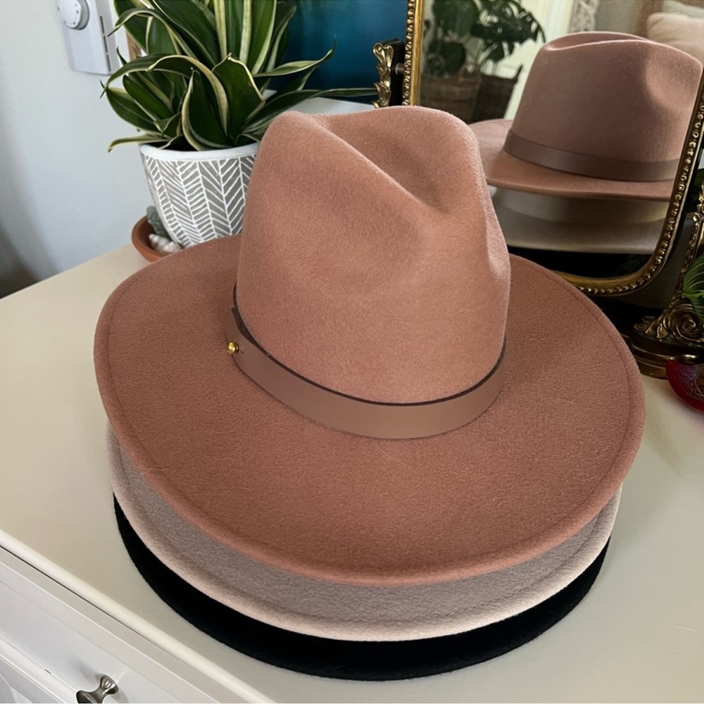 Lack of Color & Gigi Pip Women’s Wool Hat Set - Wide Brim, 100% Australian Wool